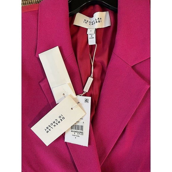 Derek Lam 10 Crosby Loa Fuchsia Pink Blazer Jacket - Picture 11 of 16